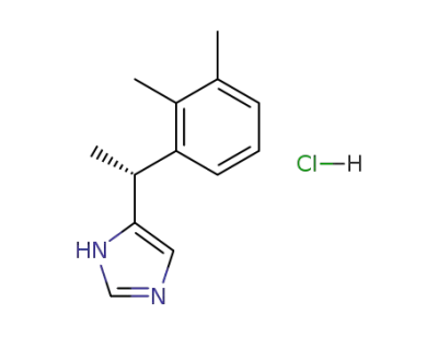 (-)-(R)-4-(1-[2,3-dimethylphenyl]ethyl)-1H-imidazole hydrochloride
